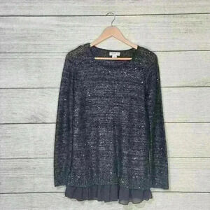 Jaclyn Smith Sequin Top, L
